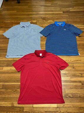 Under Armour Men's Golf Polo Shirt Size XL Vineyard Vines and Callaway LOT OF 3